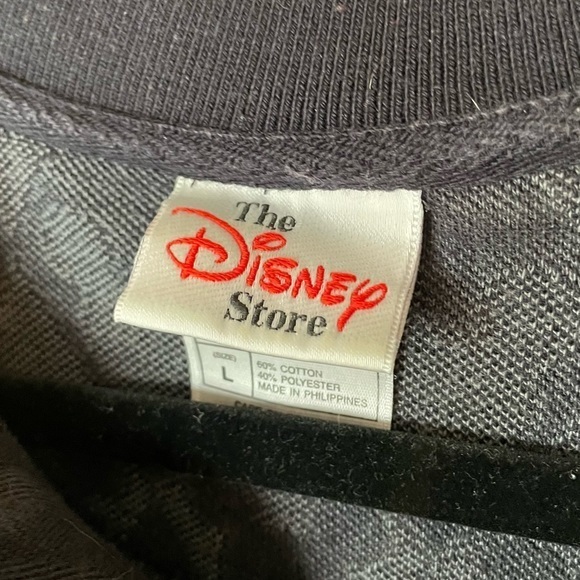 The Disney Store Vintage Mickey Mouse Black Short Sleeve‎ Polo Size Large - Picture 5 of 8